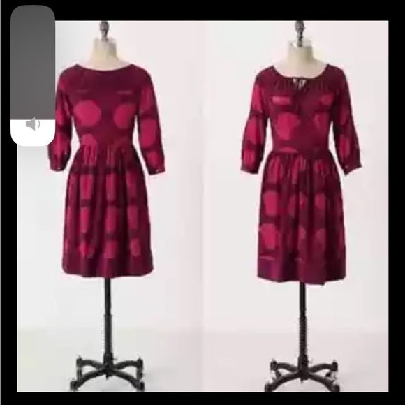 Girls From Savoy Dress Bouquet Toss Silk Dress Sz 0 Anthropologie - Picture 2 of 8